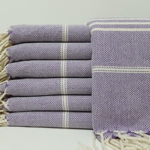 Purple Towel,Party Towel,Gift Towel,Turkish Towel,38&quot;x69&quot;,Turkish Peshtemal,Beach Towel,Special Day Gift Towel,Sauna Towel,Pool Towel,57LF29