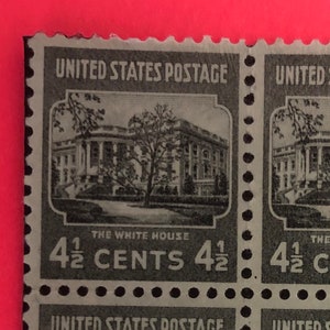 1938 4 1/2c White House stamp magnet