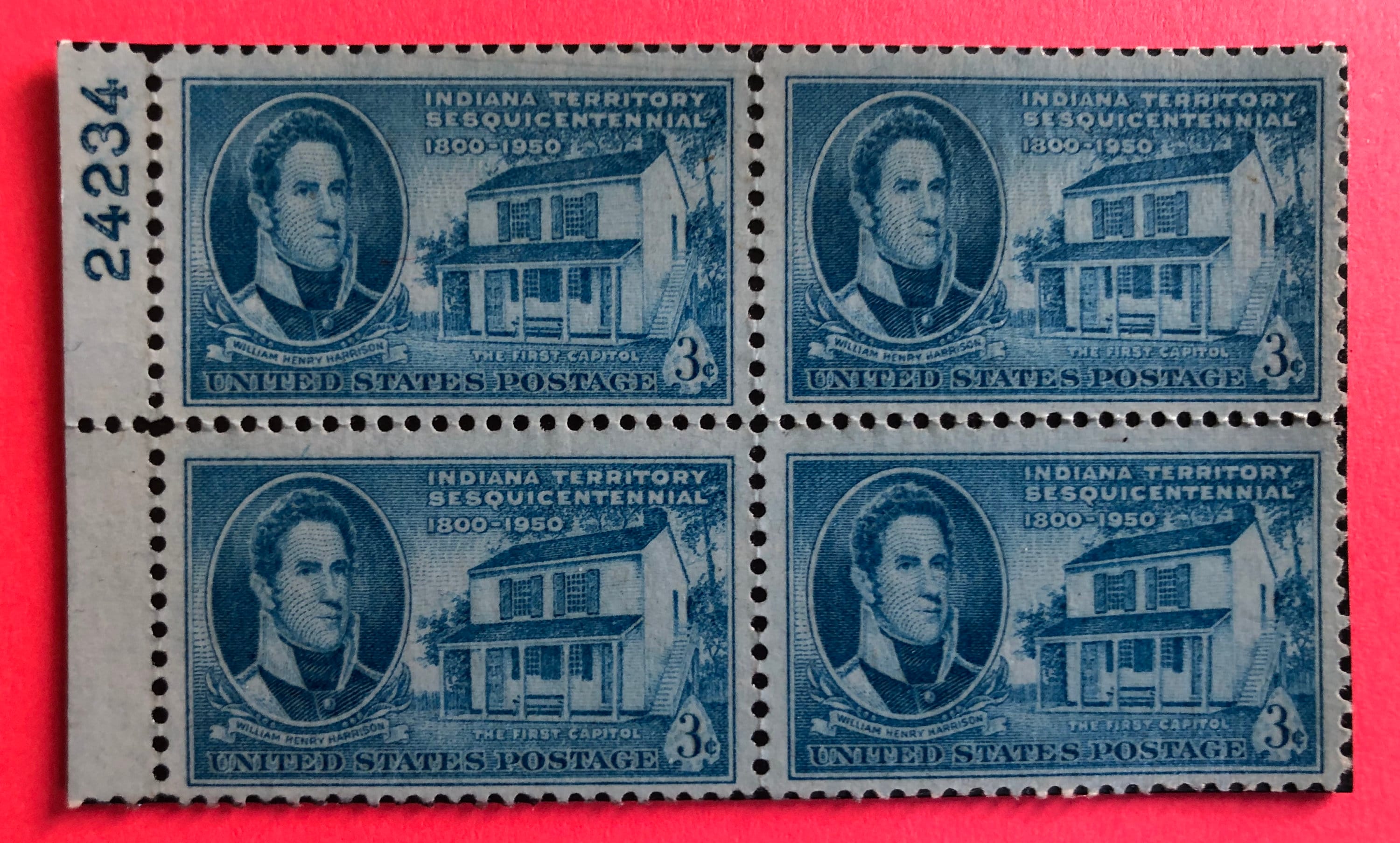 1950 Indiana Territory Sesquicentennial 3c Stamp Etsy