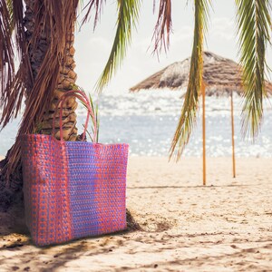 Sac fourre-tout artisan mexicain, organisateur de sac d'été, sac de vêtements d'été, sac femme fait main