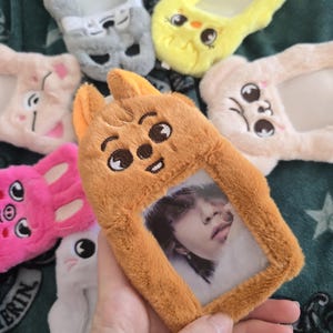 K-pop Stray Kids Skzoo,plush, Fluffy and Cute Photo Holder Felix