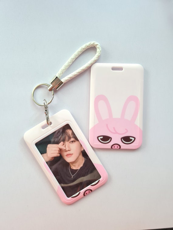 SKZOO PHOTOHOLDER キーホルダー K-pop Stray Kids Skzoo Photocard Holder Keychain Rabbit