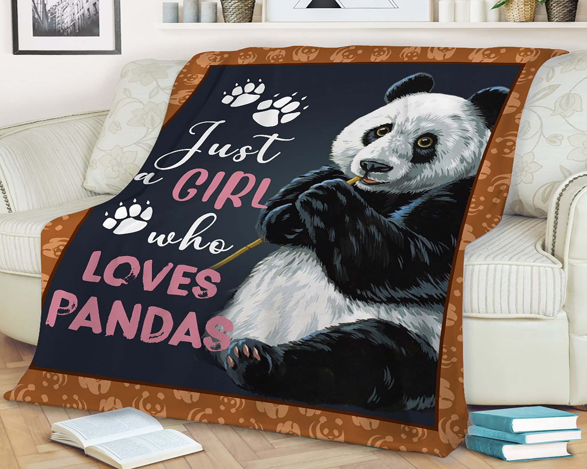 Panda Hooded Blanket 45x45 Super Soft Panda Blanket for Adults