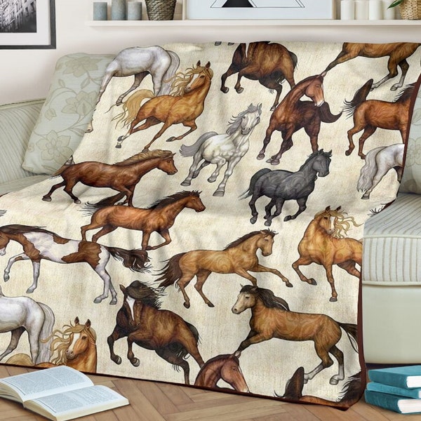 Horse Baby Blanket Etsy