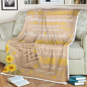 Cobertor para meu marido, presente romântico da esposa, impressão de mão em areia, presente de aniversário, aniversário ou dia dos namorados para ele