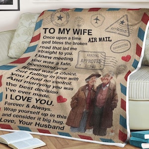Carta de manta, para mi esposa, sabía que conocerte era un destino, convertirse en tu amiga fue una elección, regalos de aniversario, cumpleaños, día de San Valentín
