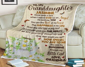 Oma-Decke Mit „I Love You“-Aufdruck & Blumen-Schmetterling-Motiv – Weiches Flanell, 101,6 X 127 Cm – Perfekt Als Geschenk Von Enkelkindern