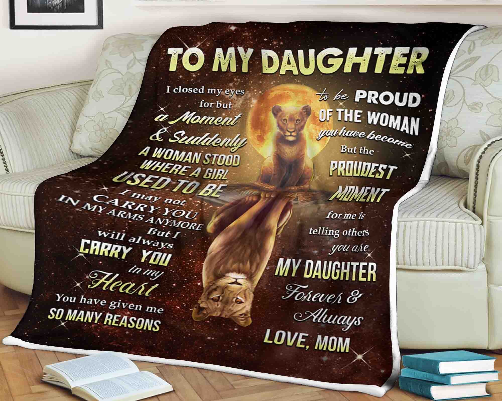 Lion blanket to my daughter i will always carry you in my Etsy