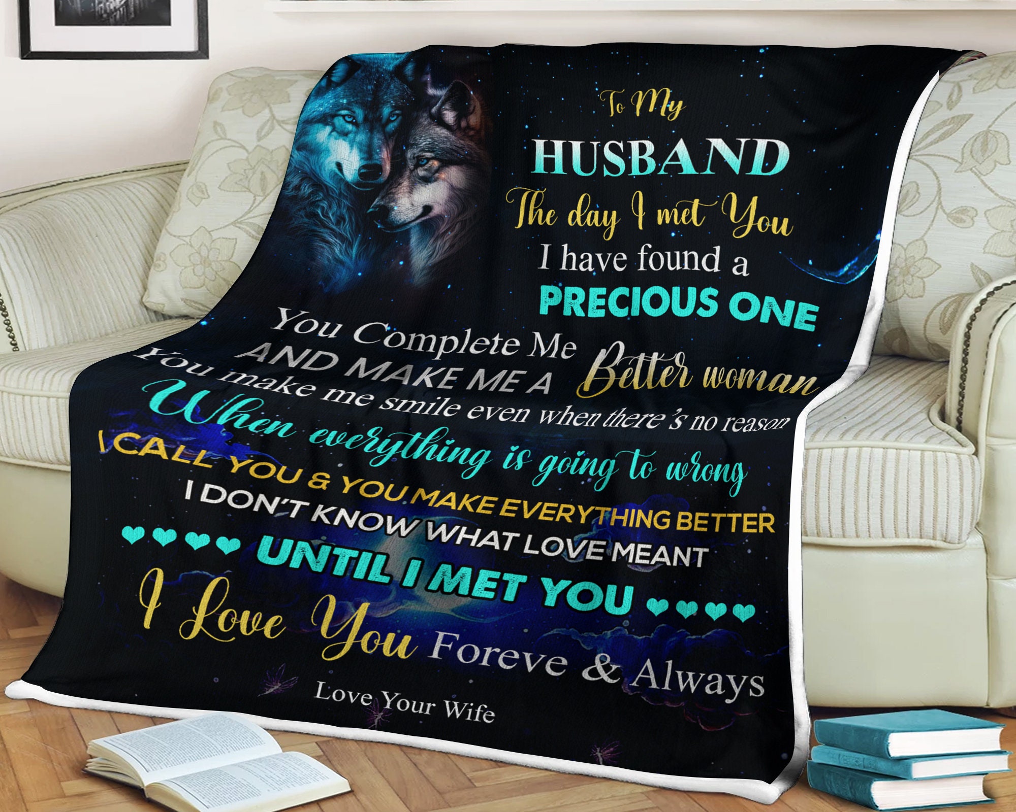 To my wife i love you blanket sale