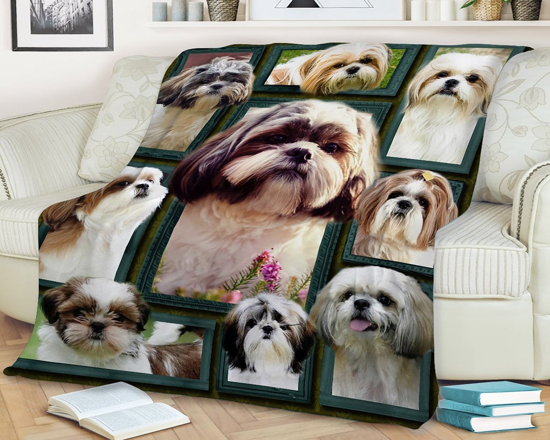 Dog Shih Tzu Blanket Etsy