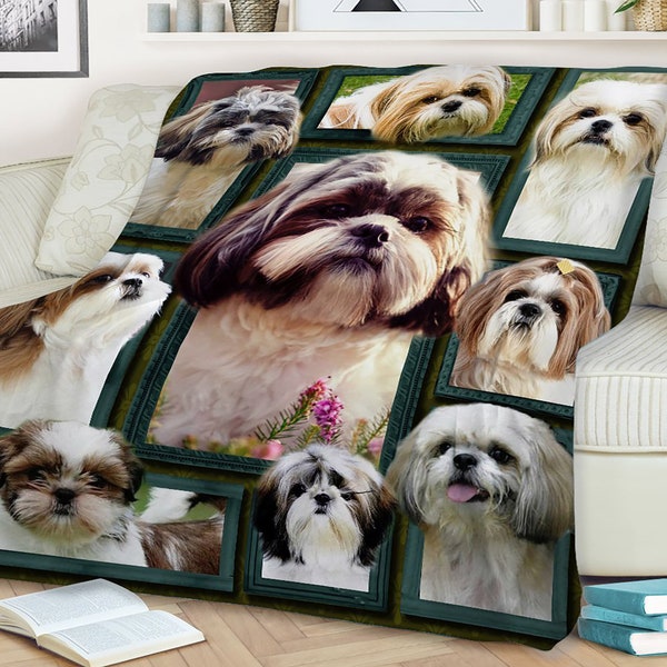 Dog Shih tzu blanket