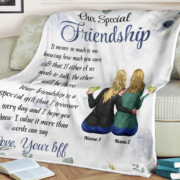 You're The Sister I Got To Choose For Myself - Bestie Personalized Custom Blanket - Gift For Best Friends, BFF, Sisters main image 1