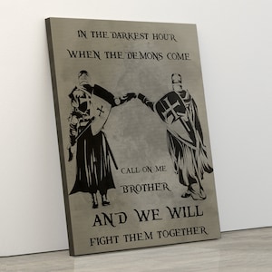 Brother Vikings In Your Darkest Hour When The Demons Come Call On Me Call Brother Will Fight Together Shirt