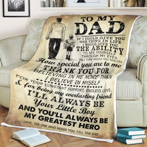 Personalized Family To My Daddy Blanket From Son Vintage How Special You Are To Me Custom Name Gifts For Christmas