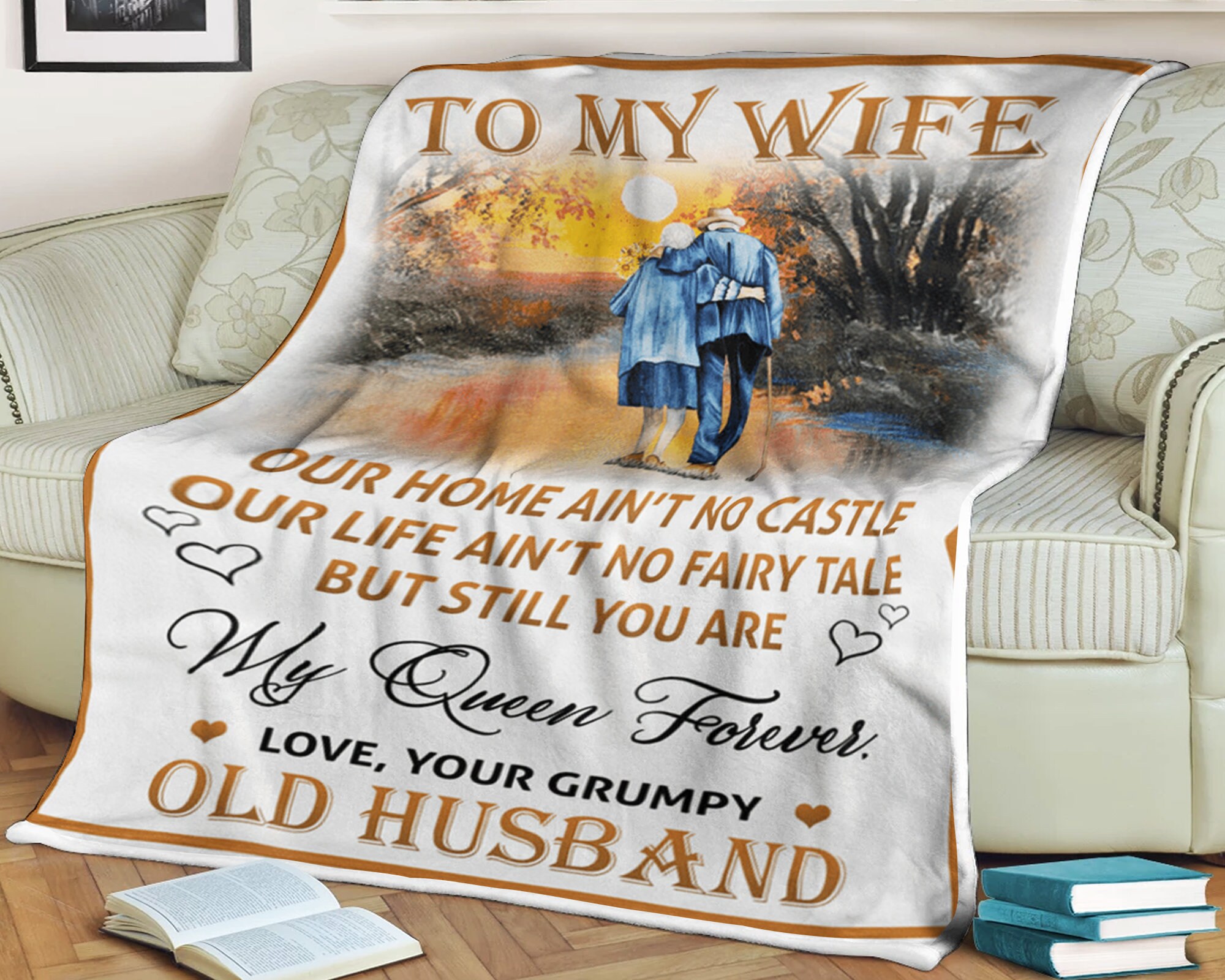 Family blanket to my wife our home ain't no castle our Etsy