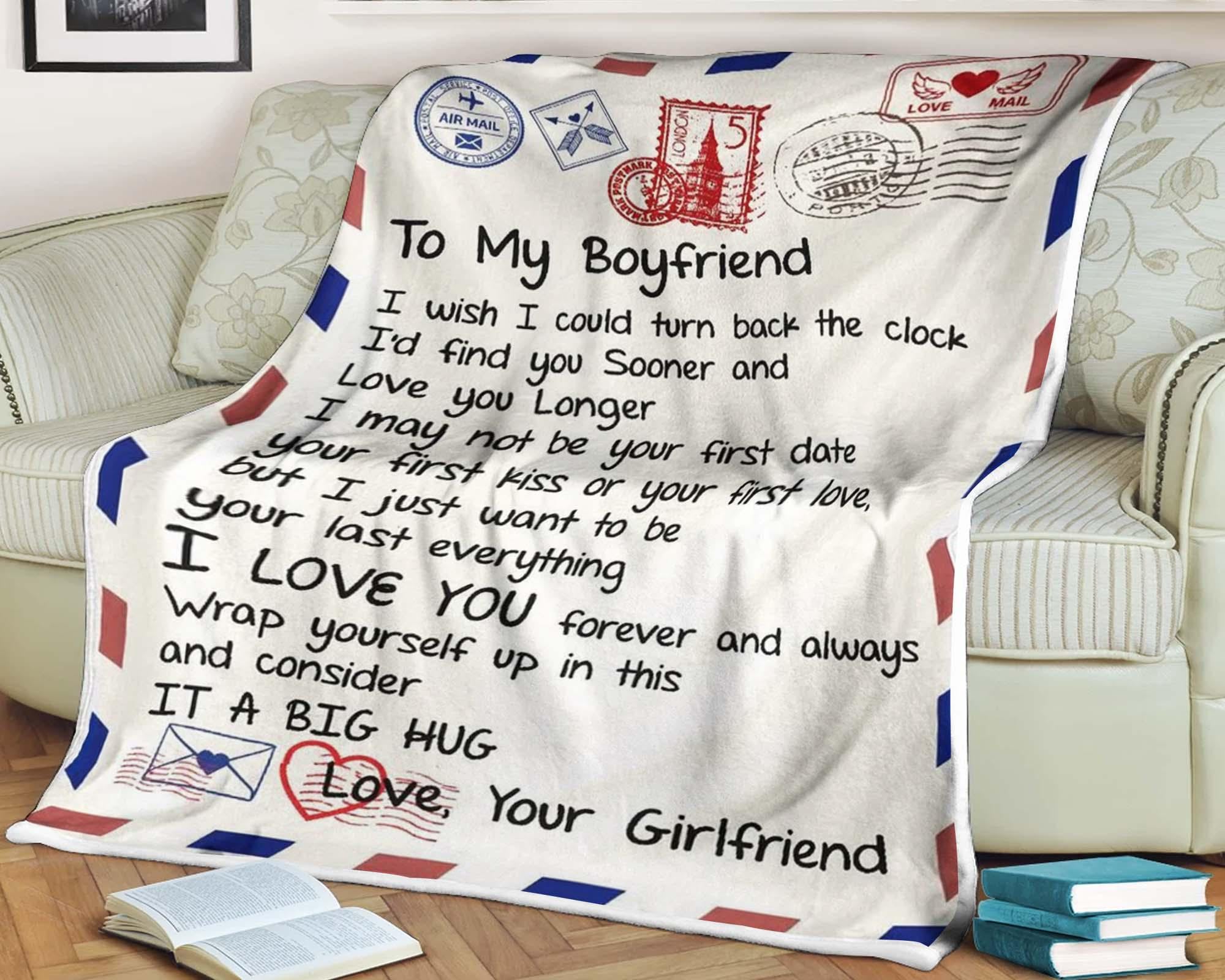 To Boyfriend Blanket Etsy Canada