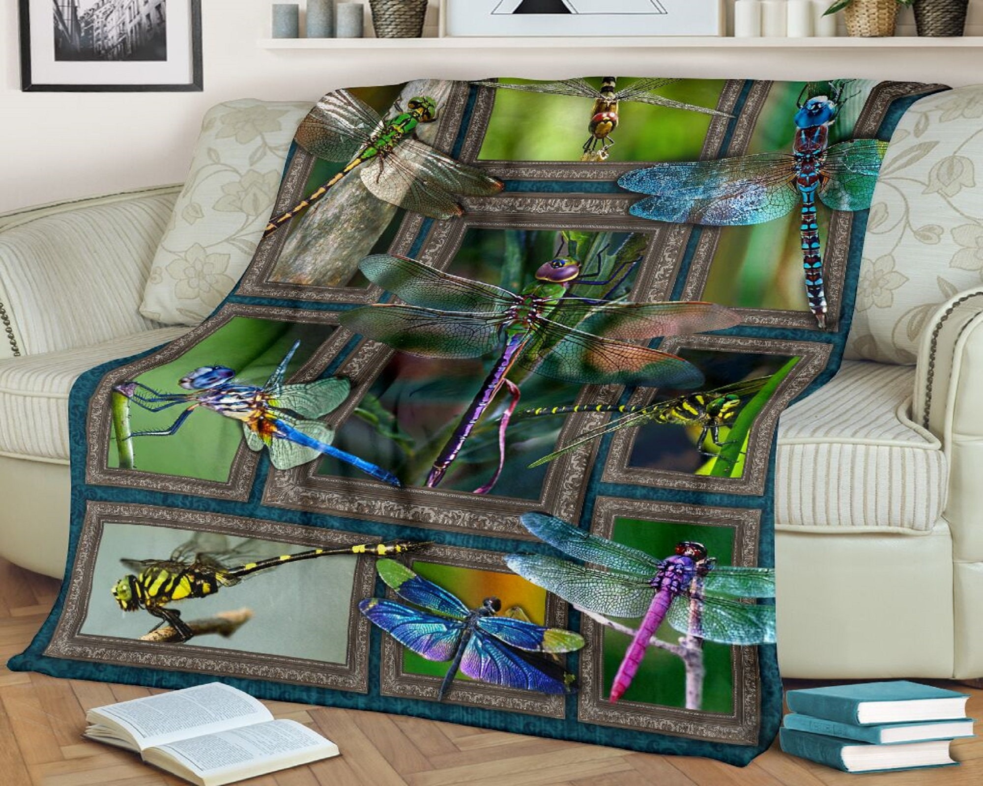 Dragonfly blanket Etsy
