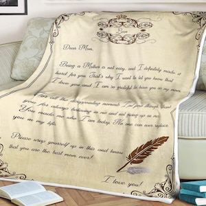 Carta de coração cobertor querida mãe, cobertor para mãe de filha ou filho mães, você é a melhor mãe de todos os tempos, presentes de cobertor para mãe de crianças