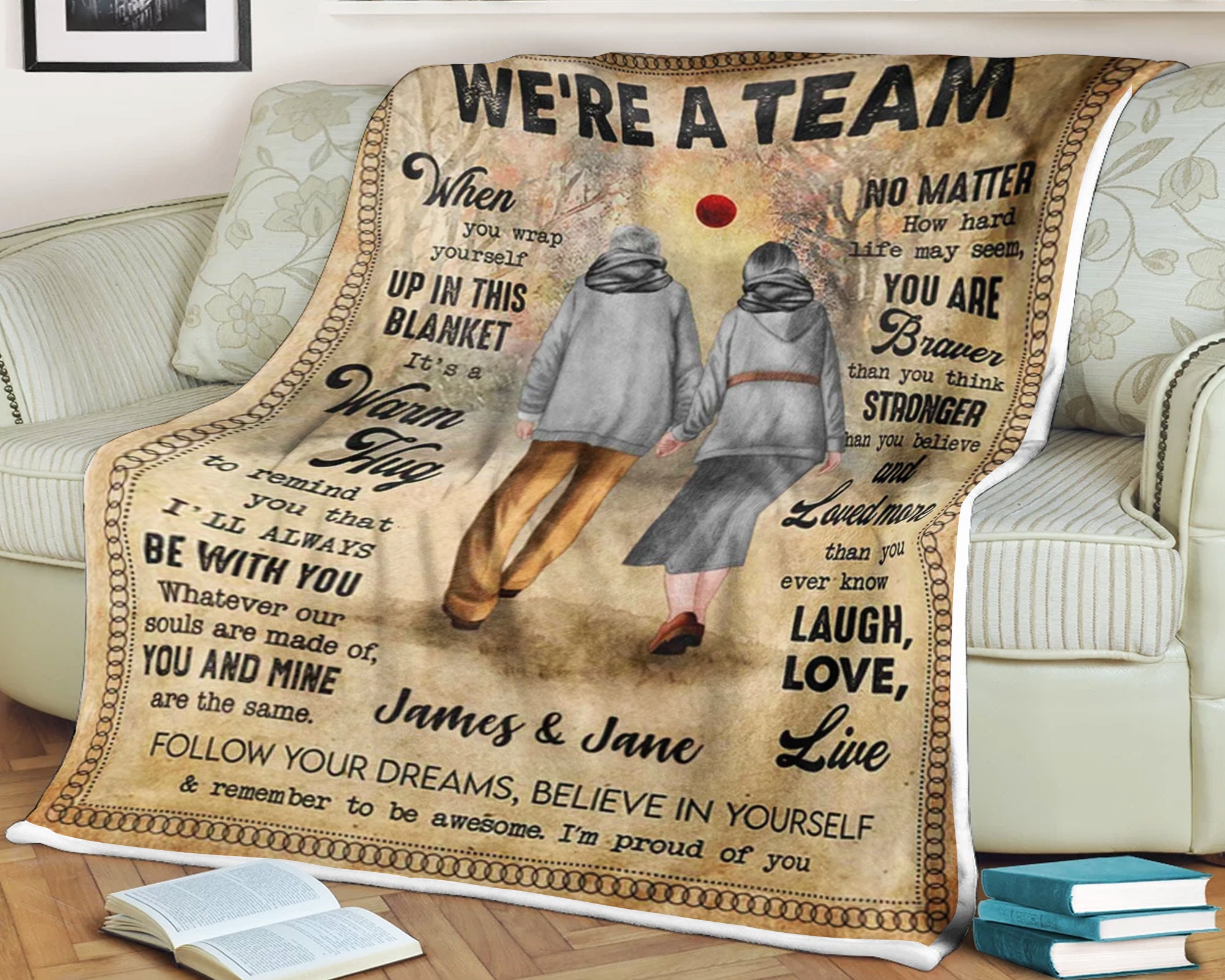 Biker Wife To Husband Fleece Blanket Sherpa Blanket