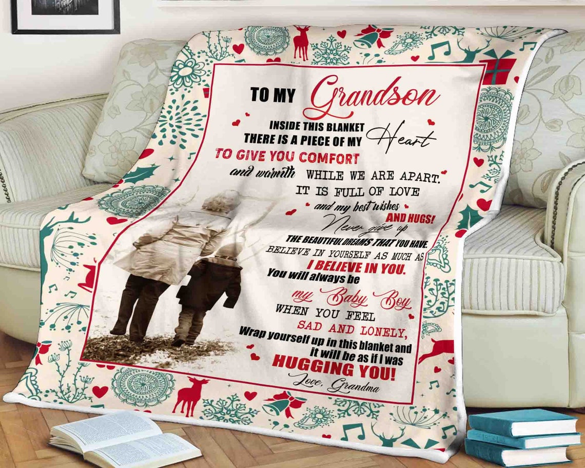 Family blanket to my grandson inside this blanket there is Etsy