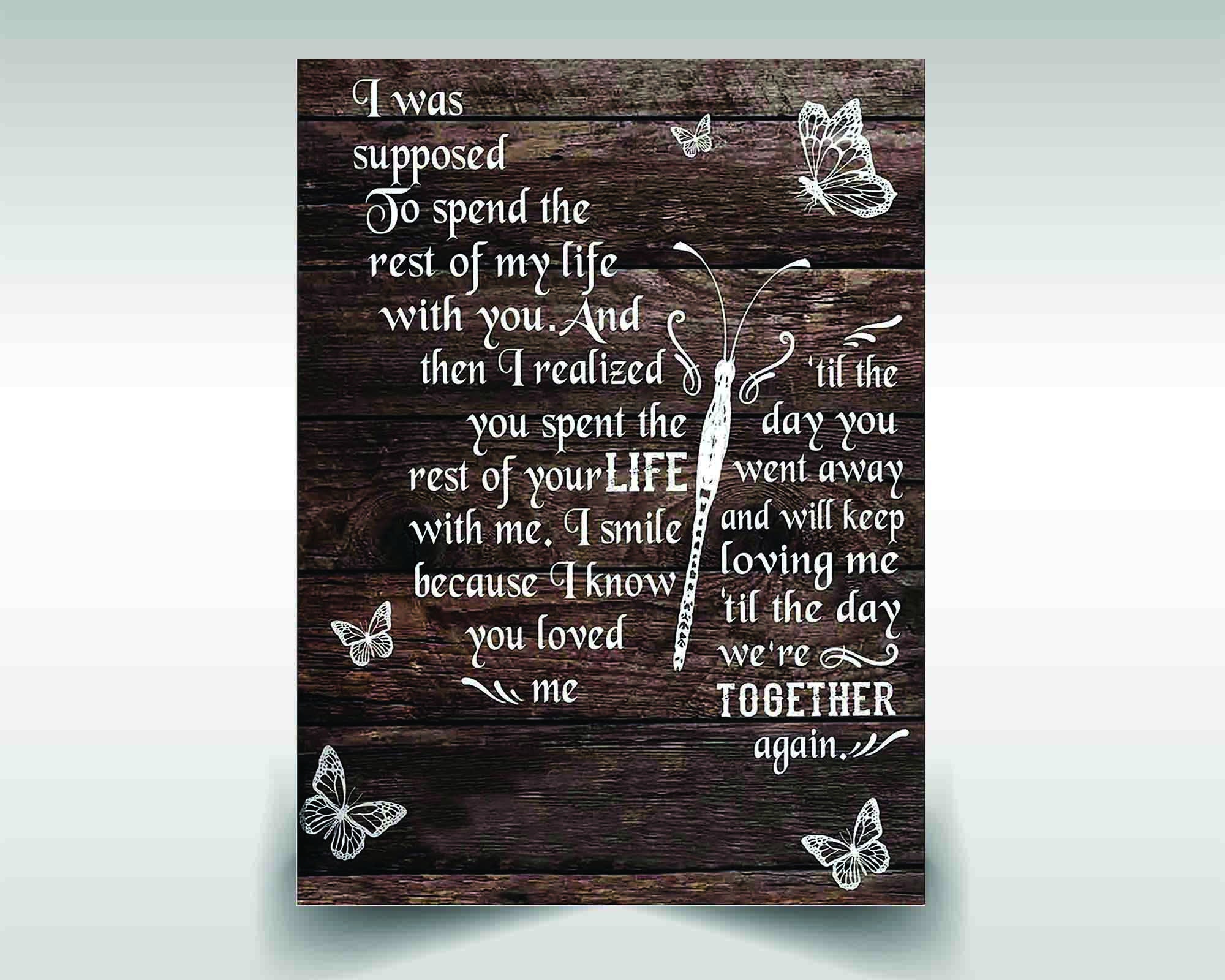Butterfly Canvas Poster I Was Supposed to Spend the Rest of My
