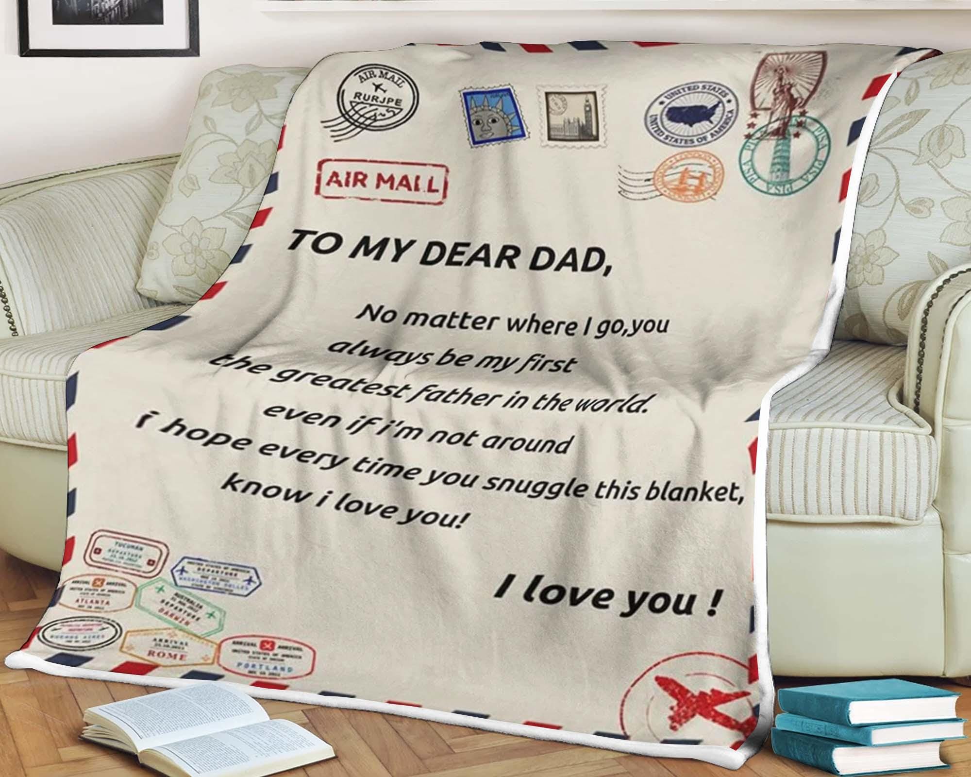 To my son blanket from dad sale