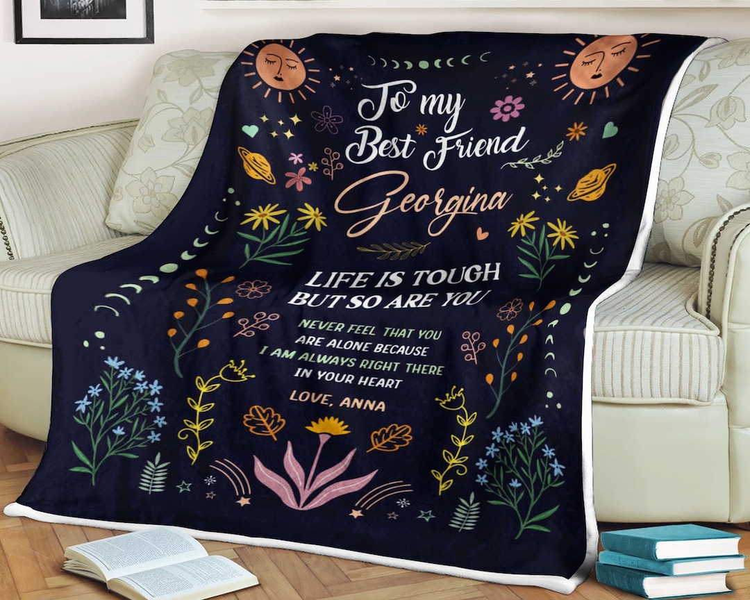 Blanket, Custom Best Friend Gift, Best Friend Blanket, Birthday