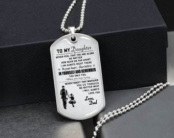 Polishundbricka halsband silverguld till min dotter jag finns alltid där i ditt hjärta kärlek pappa Anpassade hundbricka graverade halsband