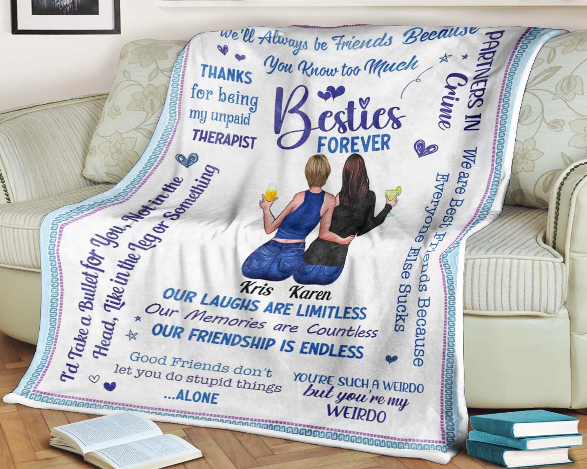Personalized Friendship Blanket Etsy