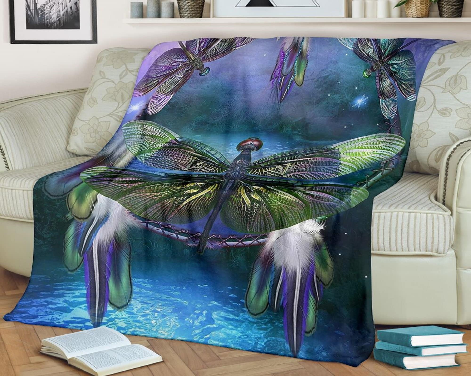 Dragonfly Blanket Etsy