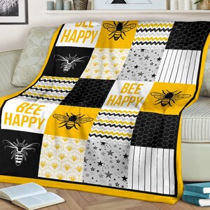 Bee blanket bee happy