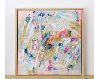 Mixed media on canvas, acrylic paint, painting, gemengde techniek 50cm (19.69&quot;) x 50cm (19.69&quot;) nr2