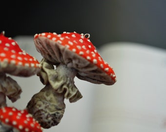 Mushrooms, Toadstool bookmark, Magical Witchcraft Fly agaric Forest enthusiast gift Literary gifts for reader