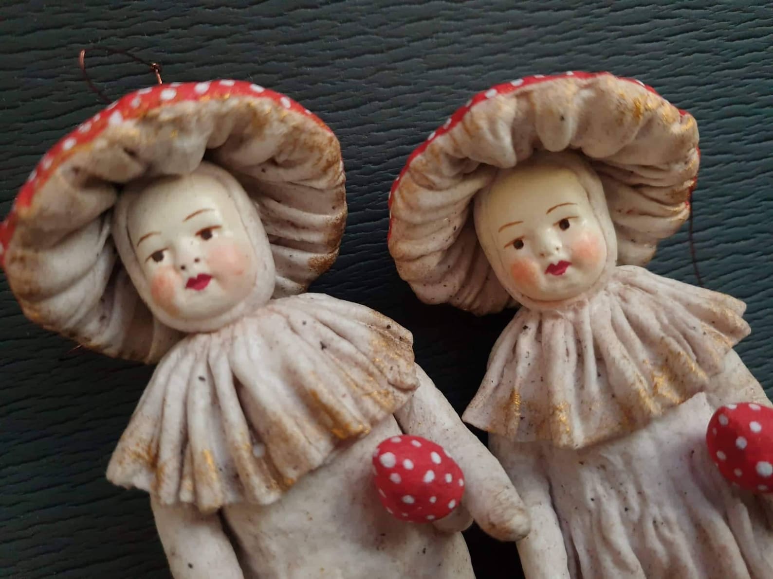 Mushroom Art Doll Anthropomorphic Plant Figurine Vintage Etsy