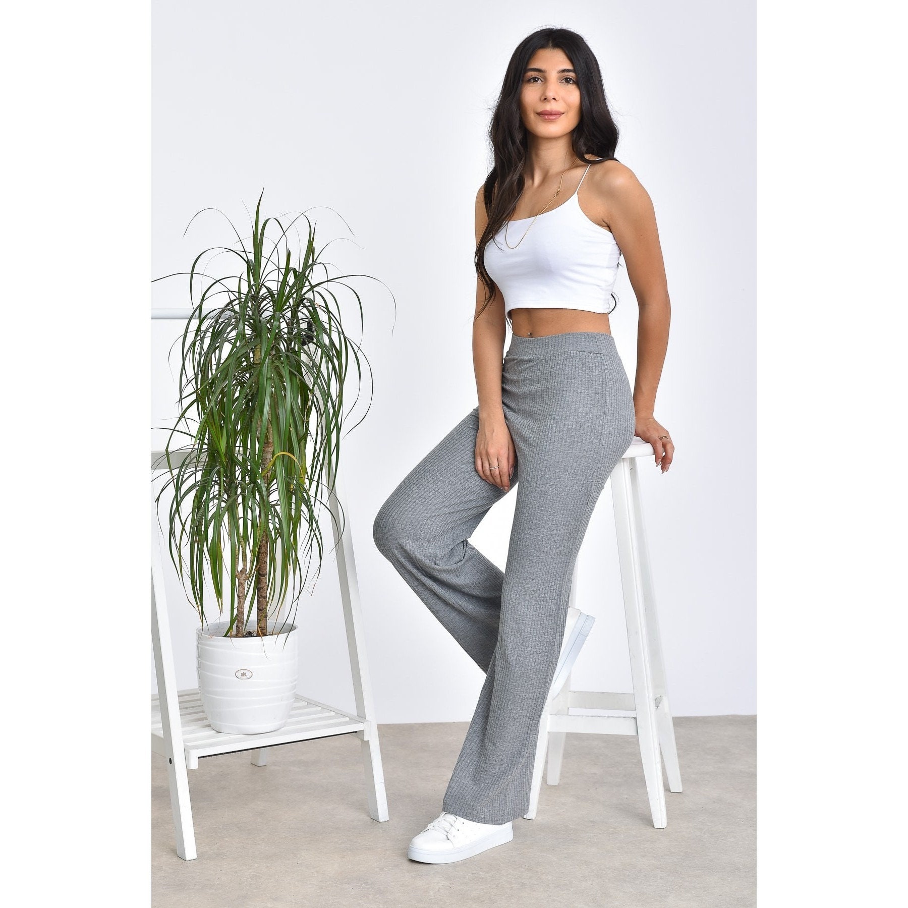 Organic cotton high waist yoga pants -  Canada