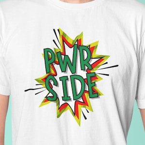Power Side, Funny Short Sleeved Shirt, Funny LGBTQ Shirt, Gay Shirt, Eggplant Peach Shirt, Graphic Tee
