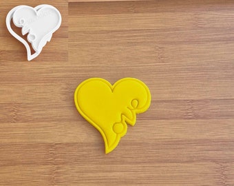 Emporte-pièces en forme de coeur d'amour pour biscuits sablés, pâte à sucre, décoration de gâteaux