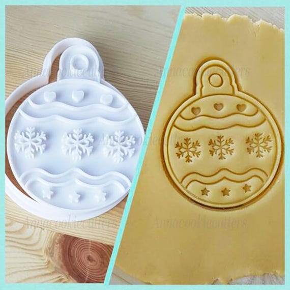 Christmas Ball Snowflake Cookie Cutter Festive Decorations for Christmas and Traditional Sweets