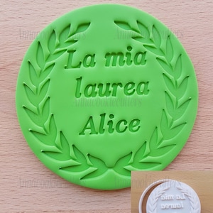 La Mia Laurea Personalizzabile Tagliabiscotti Formina Biscotti Cookie Cutter
