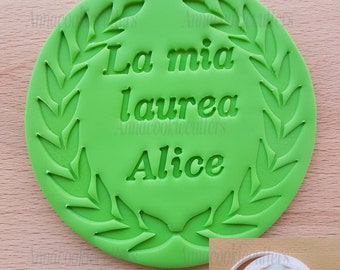 La Mia Laurea Personalizzabile Tagliabiscotti Formina Biscotti Cookie Cutter 11x11 cm