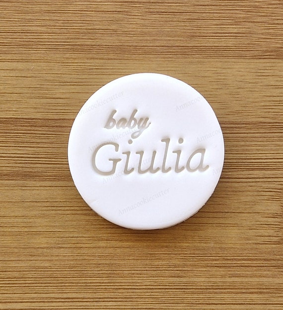 Custom Baby Name | Baby Shower Favors | Biscuit Cookie Stamp | Fondant Cake Decoration | Icing | Cupcakes | Clay | Custom Baking Tool