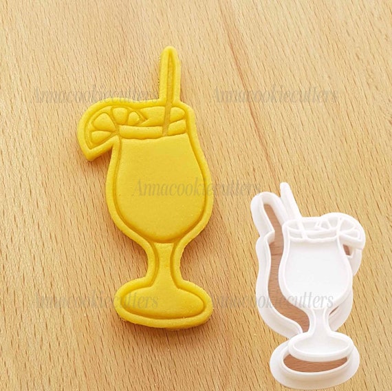 Drink Cookie Cutter Cocktail Cake Design Cookie Cutter