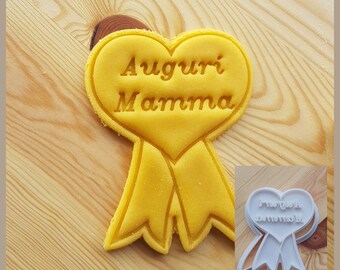 Festa Della Mamma Medaglia A Forma Di Cuore Formina Per Biscotti