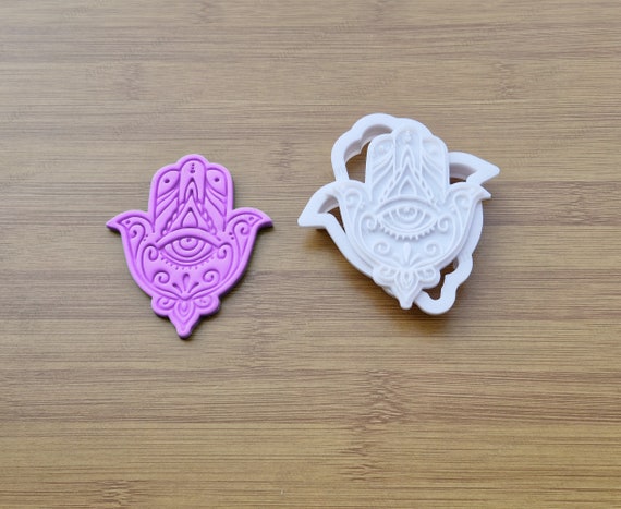 Hamsa Hand cookie cutter | biscuit cutters palm amulet | protection evil eye | Talisman luck ancient | Khamsa