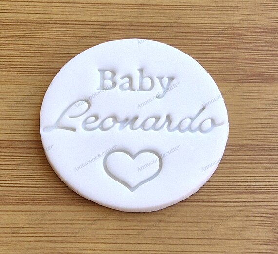 Custom Baby Name | Baby Shower Favors | Biscuit Cookie Stamp | Fondant Cake Decoration | Icing | Cupcakes | Clay | Custom Baking Tool