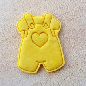 Cookie Cutter Set Overalls for Kids - Birthday, Christening & Baby Shower Stamps