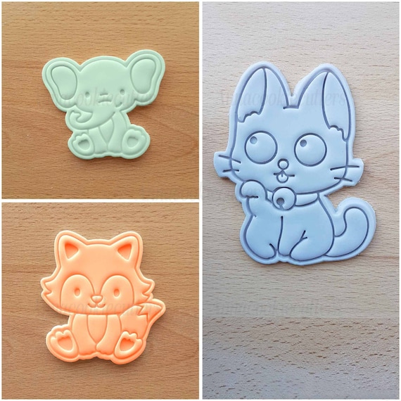 Kitten Elephant Fox Scissors For Cookies Mold Cookie Cutter