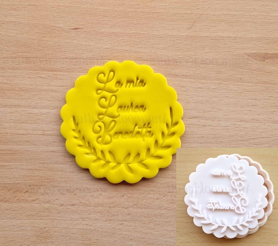 La Mia Graduation Biscuit Cutter, Customizable Mold, Biscuit Cutter, 8 cm