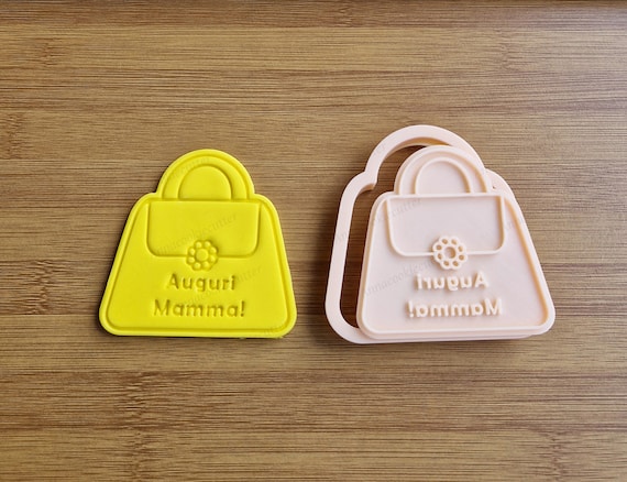 Mother's Day | Bag Shaped Cookie Cutter | Sugar Paste | Shortcrust | Biscuit Cutter | Gift Idea | Custom Cookie Cutter | Baking Supplies