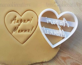 Formina Biscotti Auguri Mamma Formine Per Dolci Compleanno Cookie Cutter